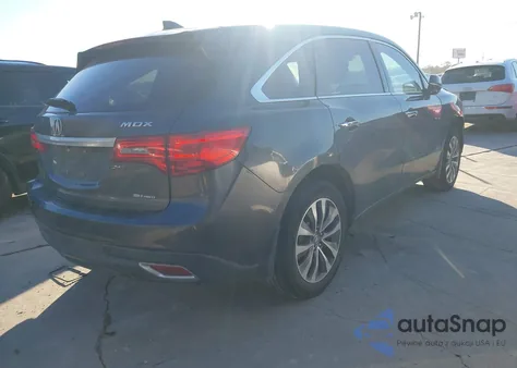 2014 Acura Mdx Technology Package из США, поврежденный, VIN 5FRYD4H40EB007060